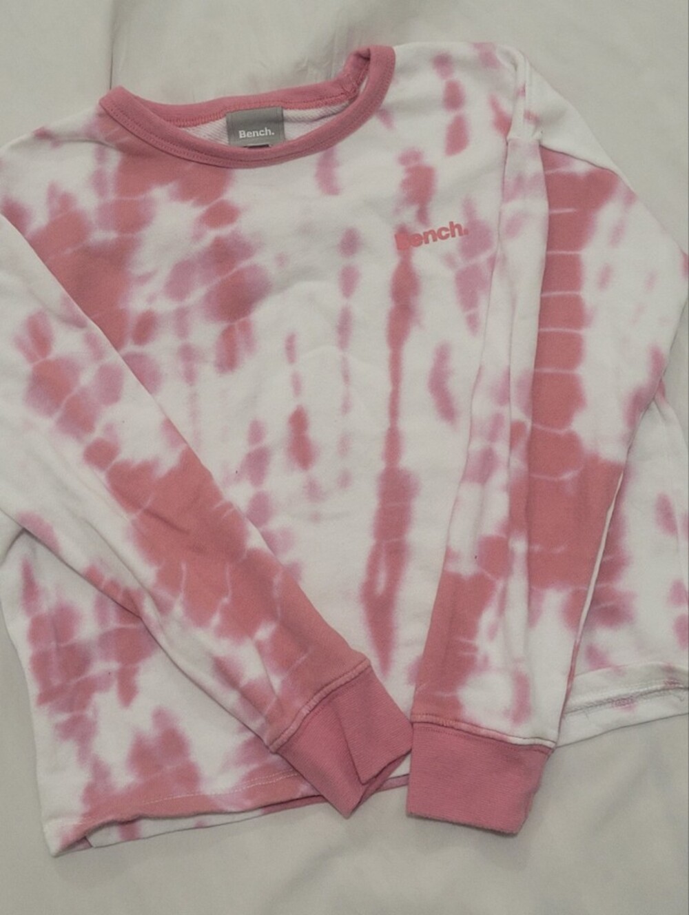 Pink Tie-Dye Long Sleeve Kids Top - Bench